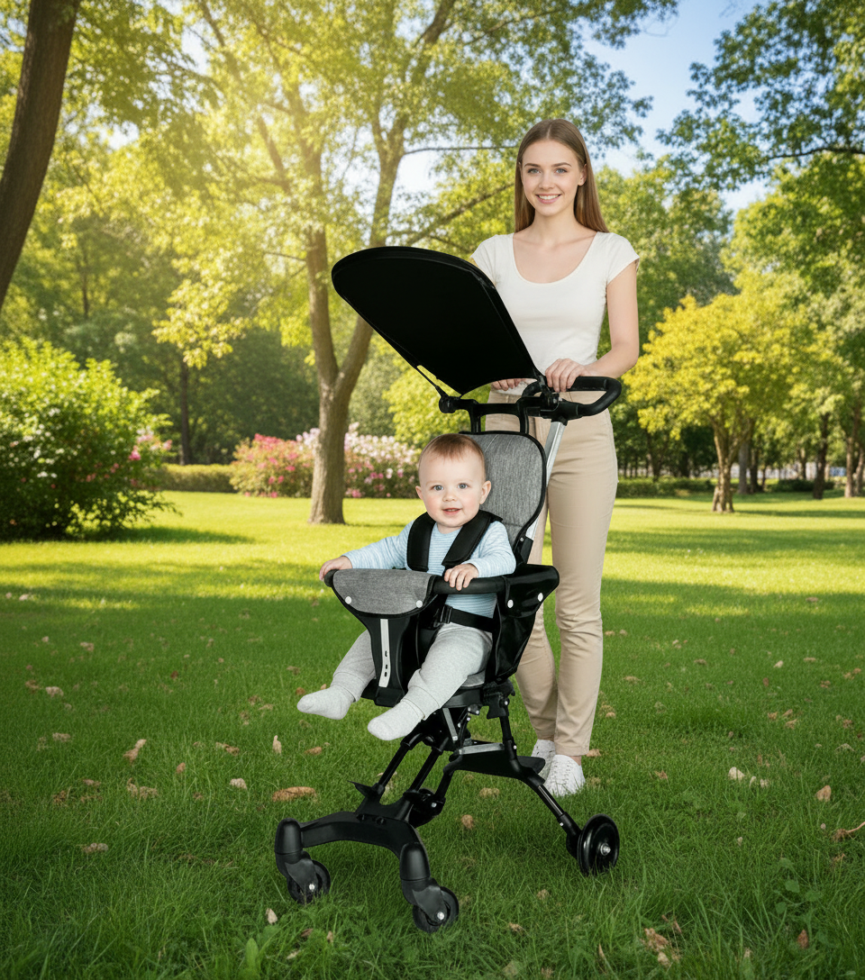 Foldable Baby Stroller | 3 in 1 Baby Stroller
